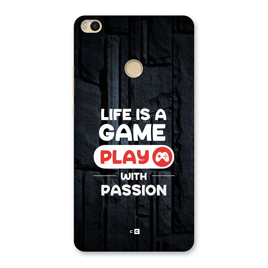 Play With Passion Back Case for Mi Max 2
