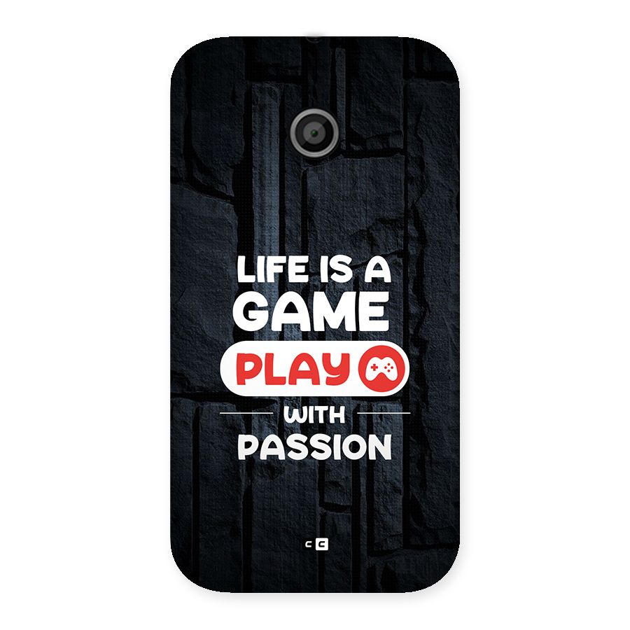 Play With Passion Back Case for Moto E