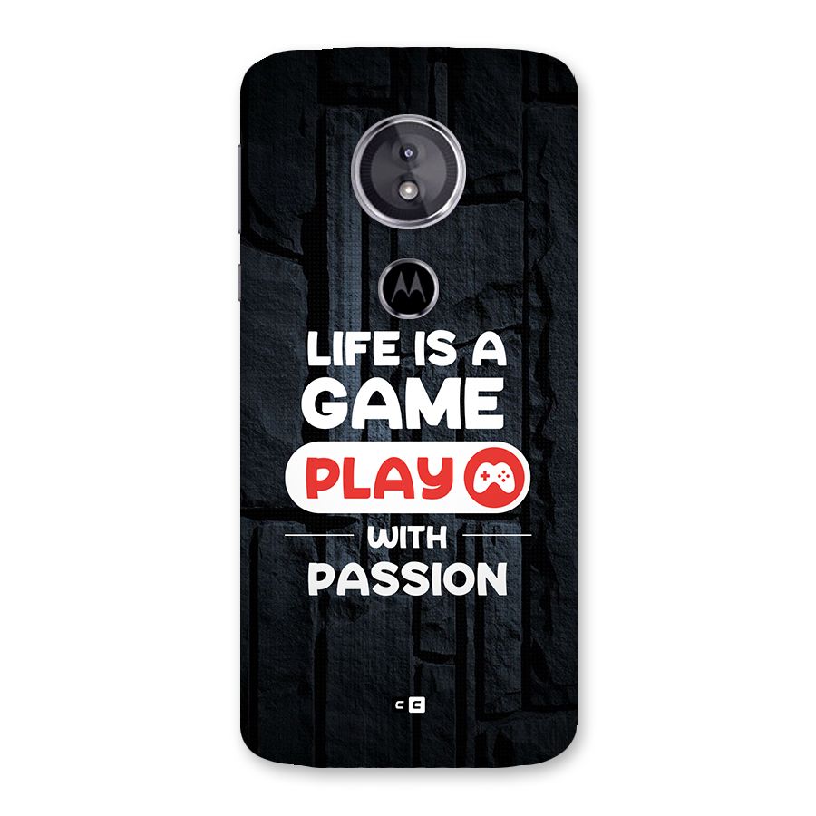 Play With Passion Back Case for Moto E5