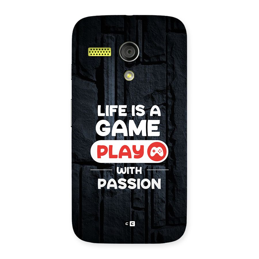 Play With Passion Back Case for Moto G