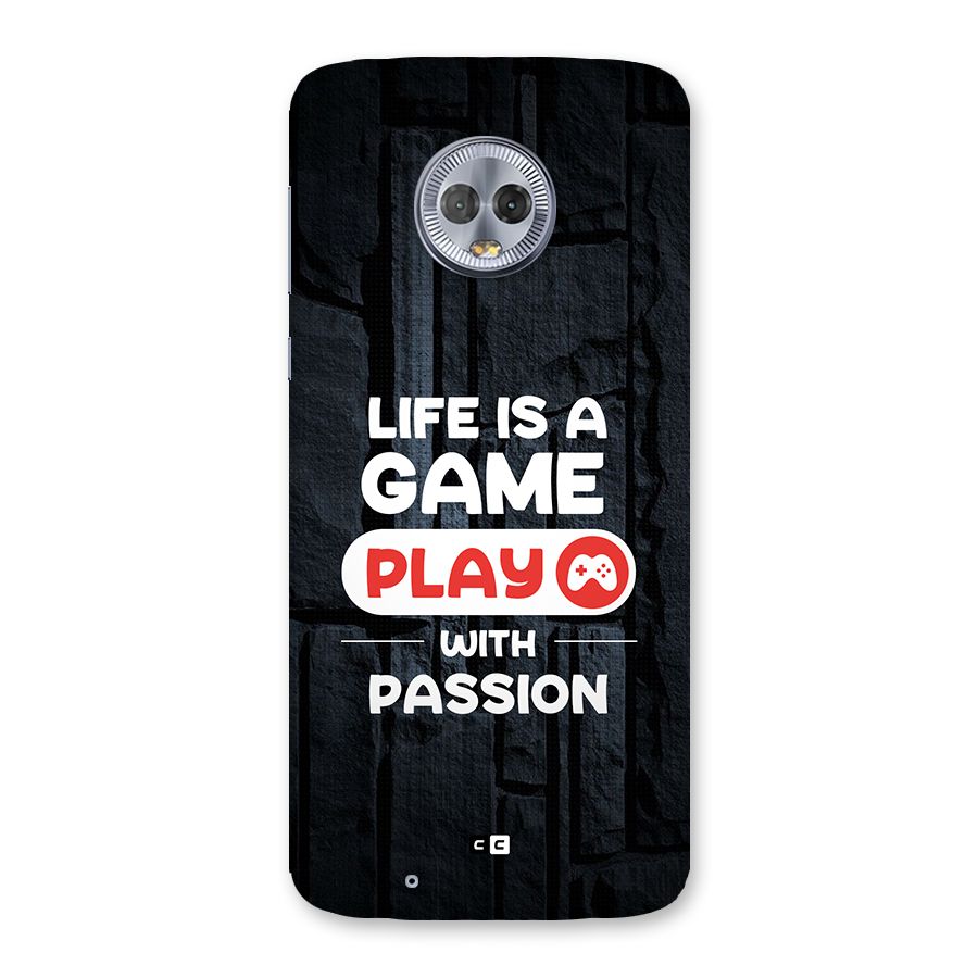 Play With Passion Back Case for Moto G6