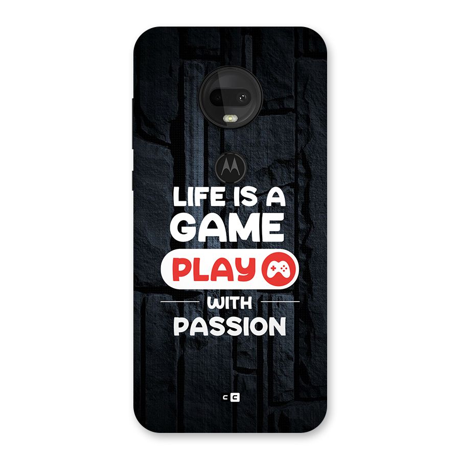 Play With Passion Back Case for Moto G7