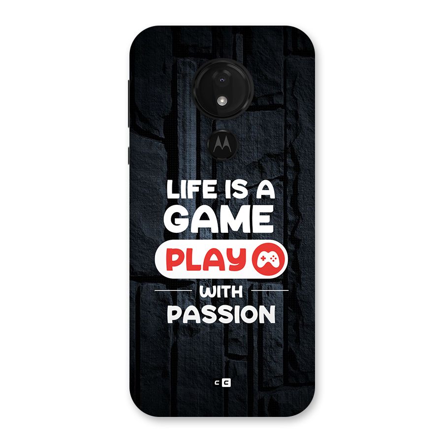 Play With Passion Back Case for Moto G7 Power