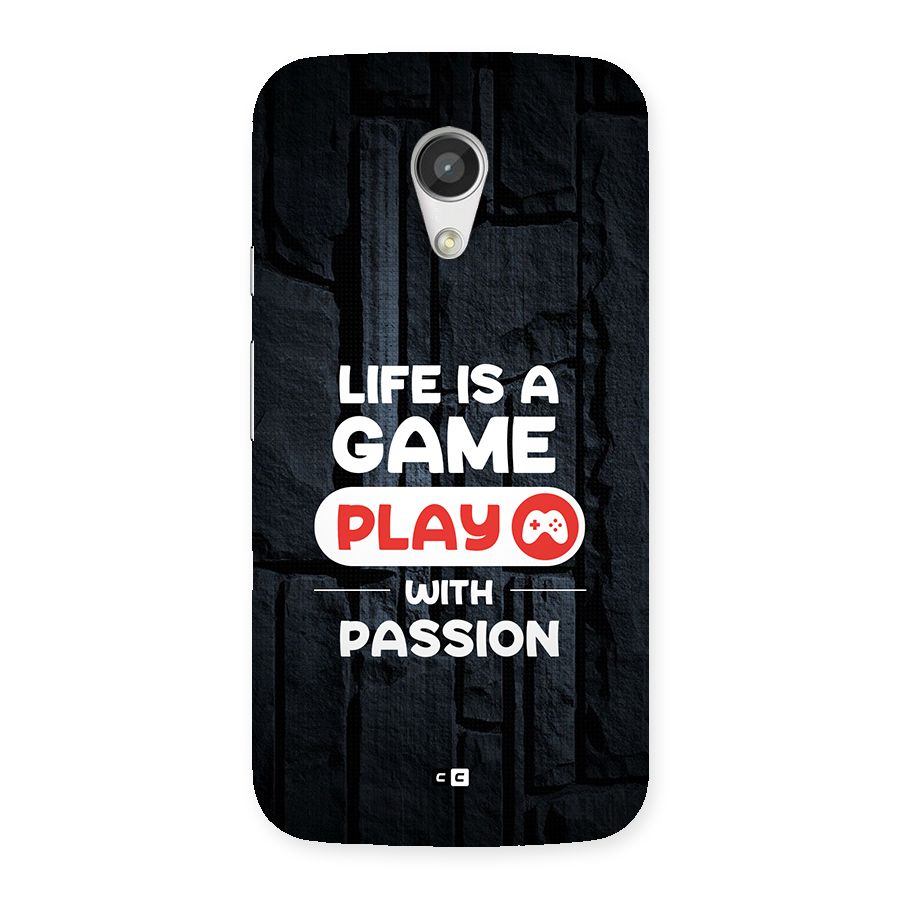 Play With Passion Back Case for Moto G 2nd Gen