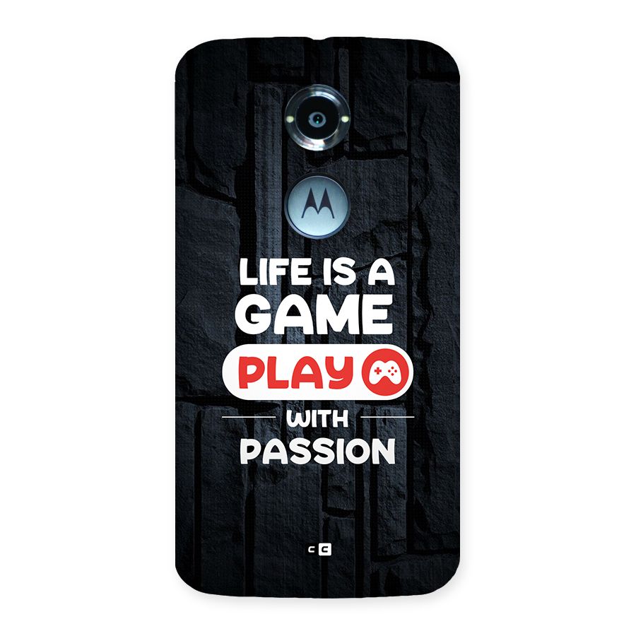 Play With Passion Back Case for Moto X2