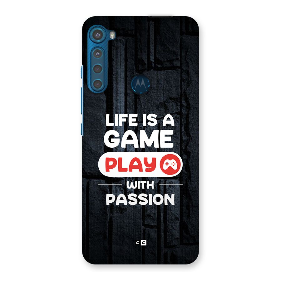 Play With Passion Back Case for Motorola One Fusion Plus