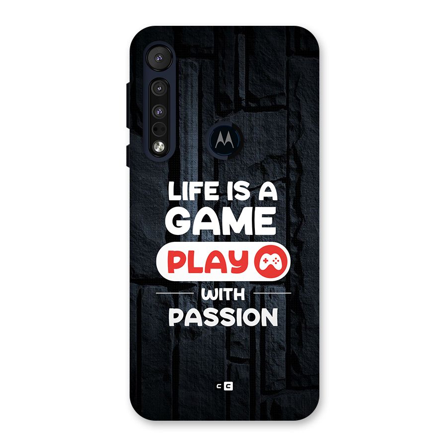 Play With Passion Back Case for Motorola One Macro