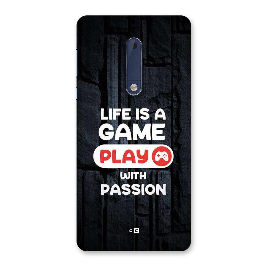 Play With Passion Back Case for Nokia 5