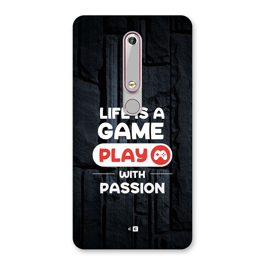 Play With Passion Back Case for Nokia 6.1