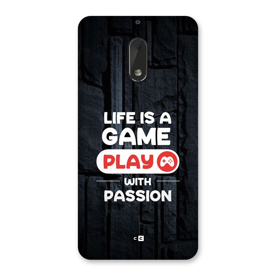 Play With Passion Back Case for Nokia 6