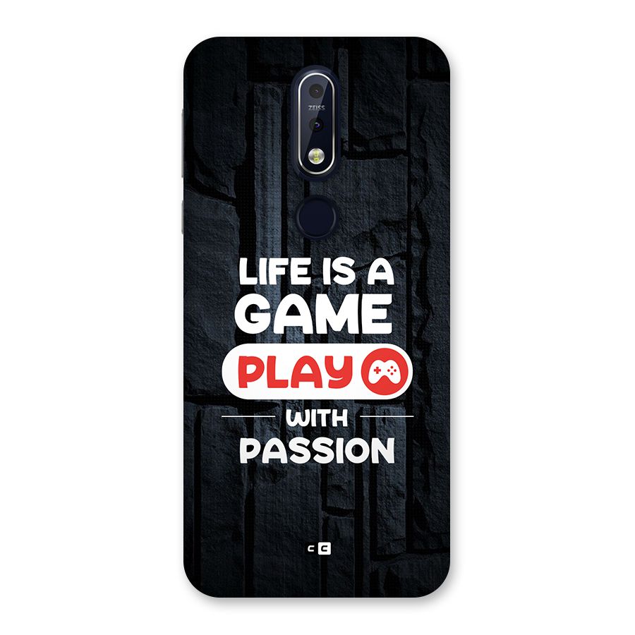 Play With Passion Back Case for Nokia 7.1