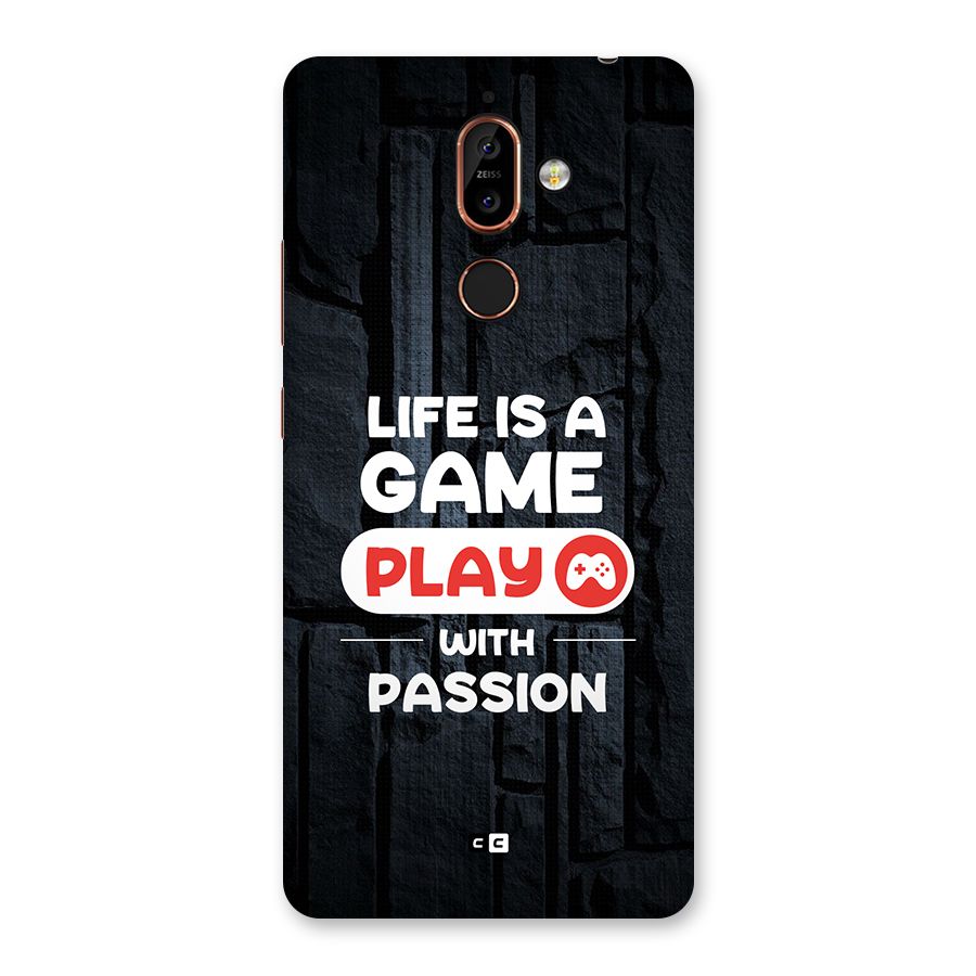 Play With Passion Back Case for Nokia 7 Plus