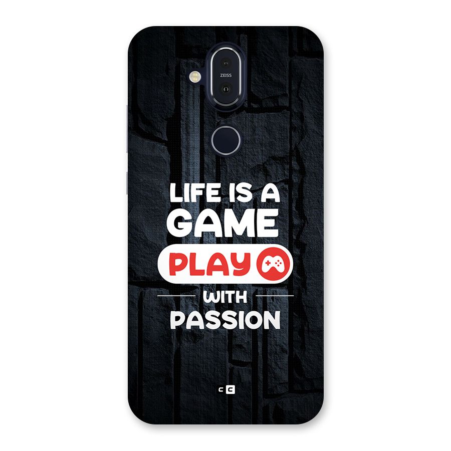 Play With Passion Back Case for Nokia 8.1