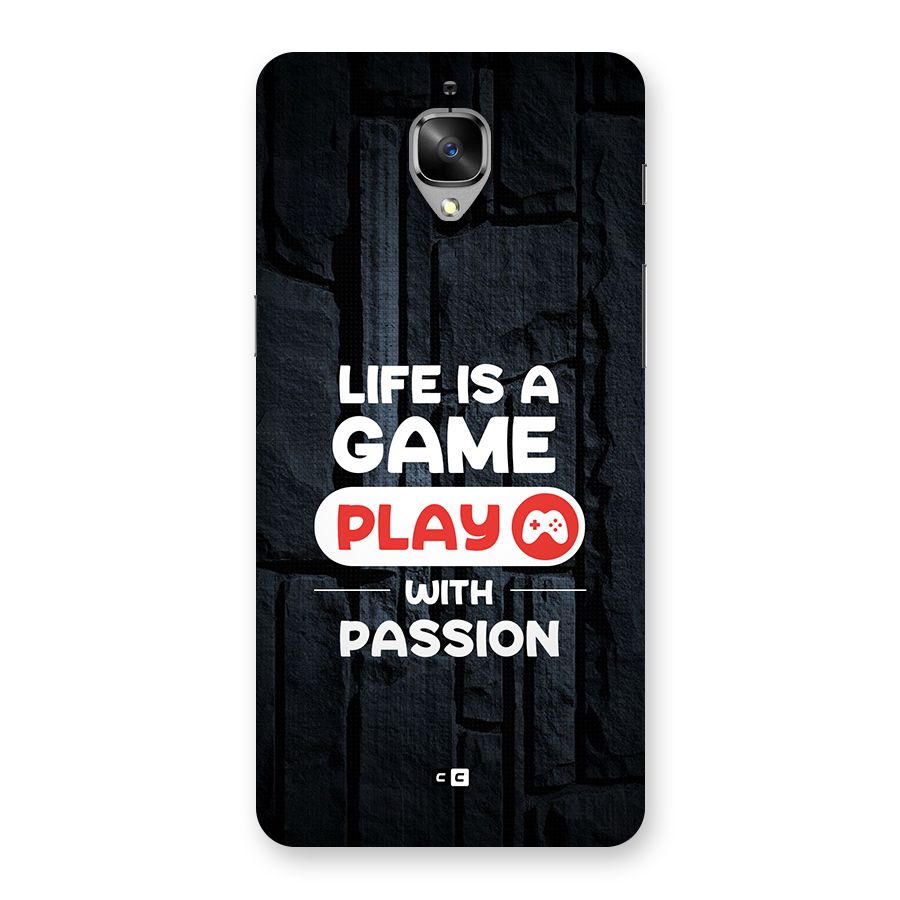 Play With Passion Back Case for OnePlus 3