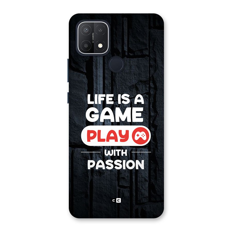 Play With Passion Back Case for Oppo A15