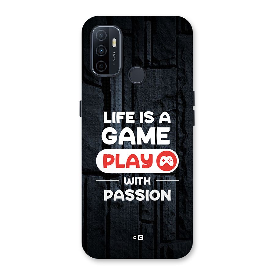 Play With Passion Back Case for Oppo A53