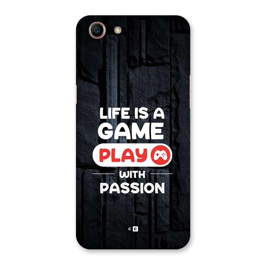 Play With Passion Back Case for Oppo A83 (2018)
