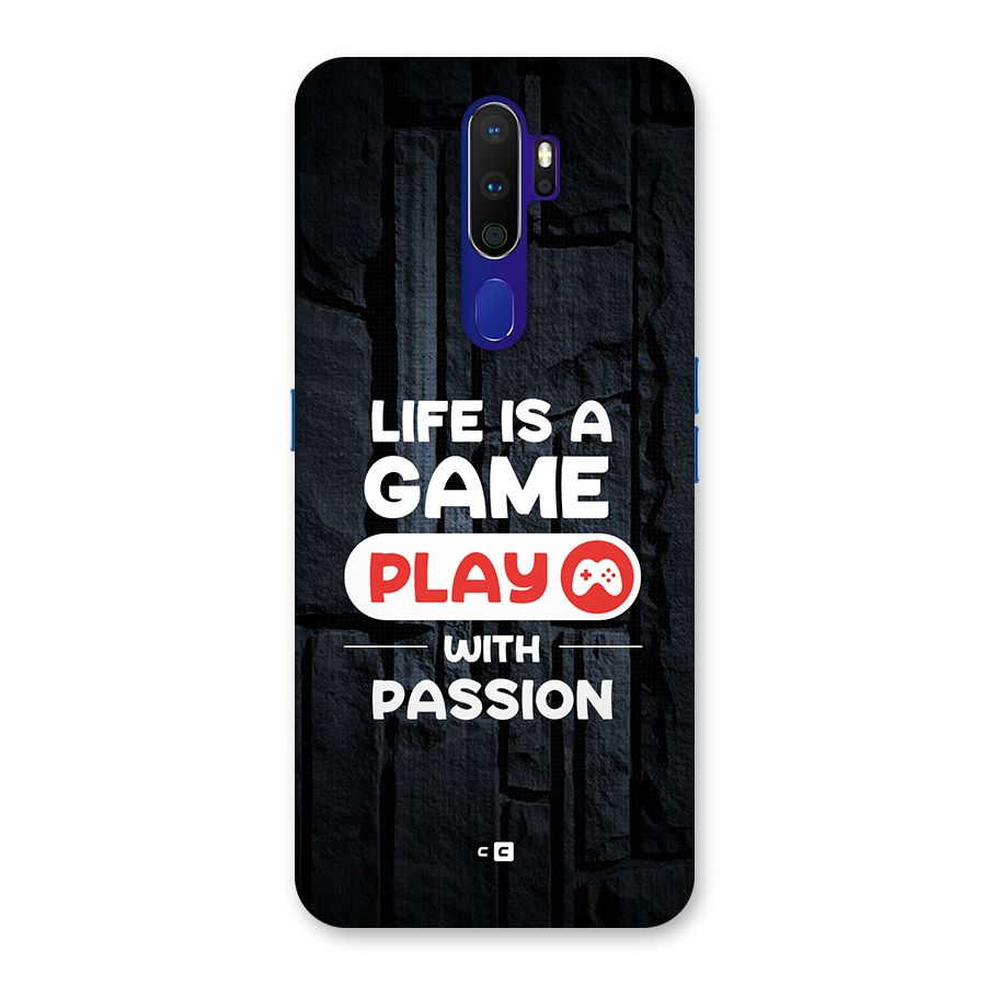 Play With Passion Back Case for Oppo A9 (2020)