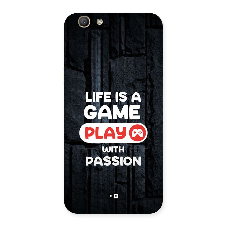 Play With Passion Back Case for Oppo F1s