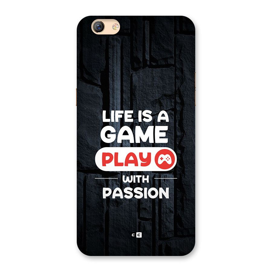 Play With Passion Back Case for Oppo F3 Plus