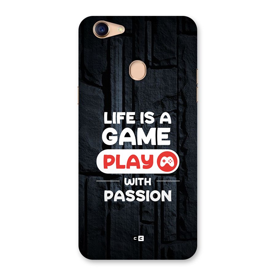 Play With Passion Back Case for Oppo F5 Youth