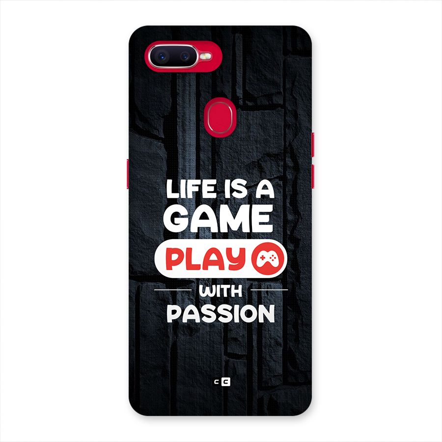 Play With Passion Back Case for Oppo F9 Pro