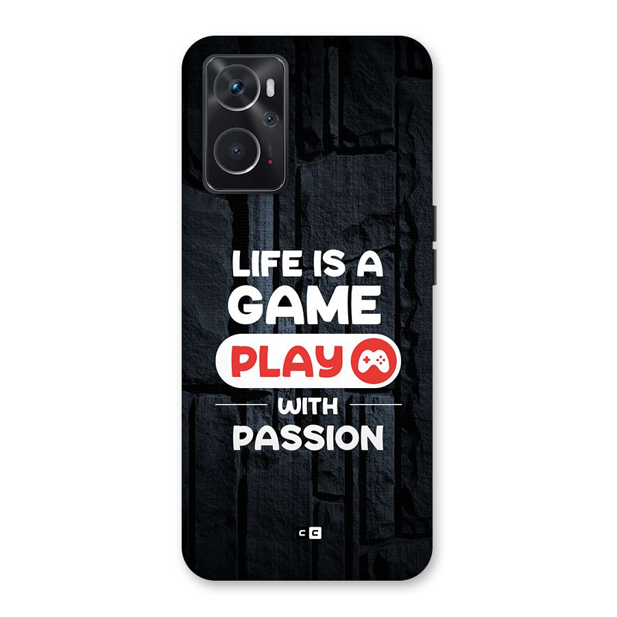 Play With Passion Back Case for Oppo K10 4G