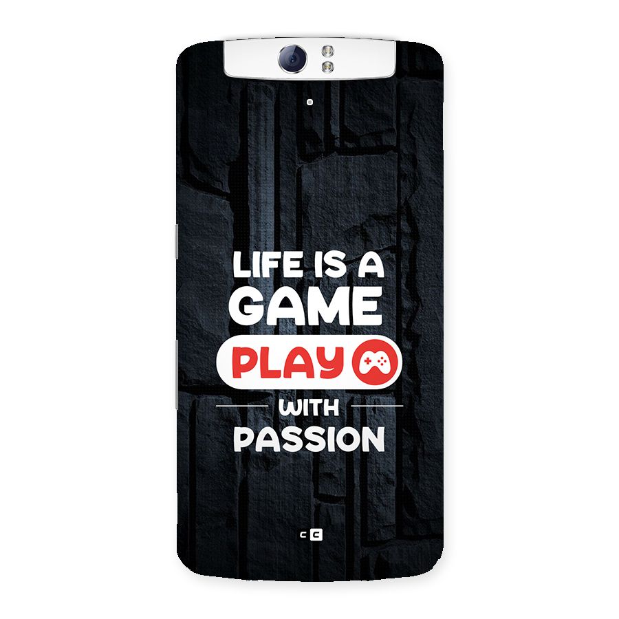 Play With Passion Back Case for Oppo N1