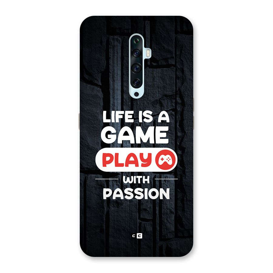 Play With Passion Back Case for Oppo Reno2 Z