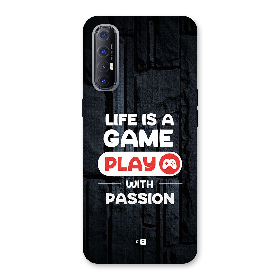 Play With Passion Back Case for Oppo Reno3 Pro