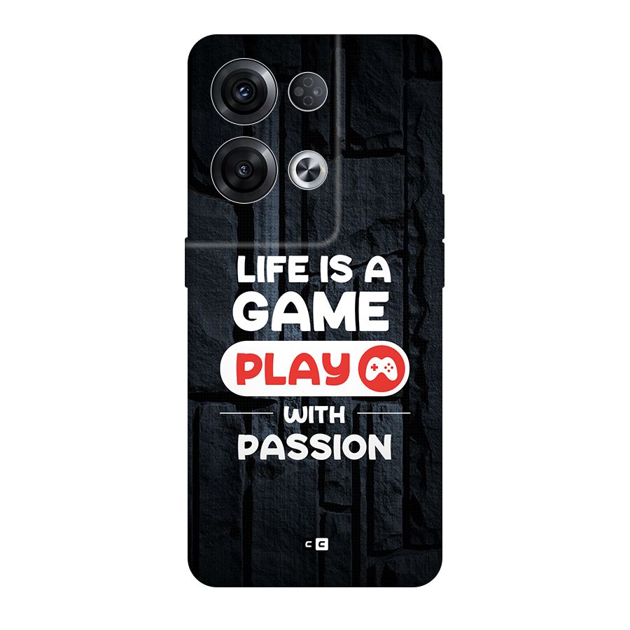 Play With Passion Back Case for Oppo Reno8 Pro 5G