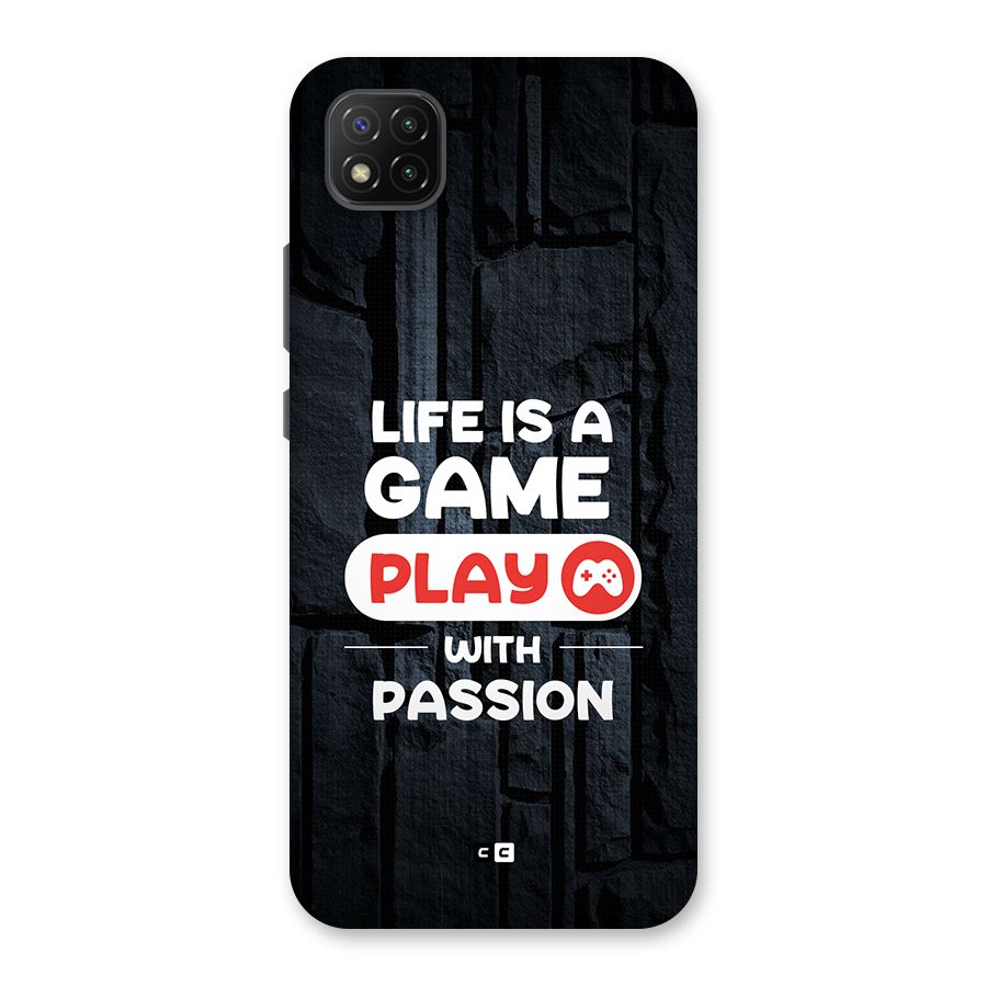 Play With Passion Back Case for Poco C3