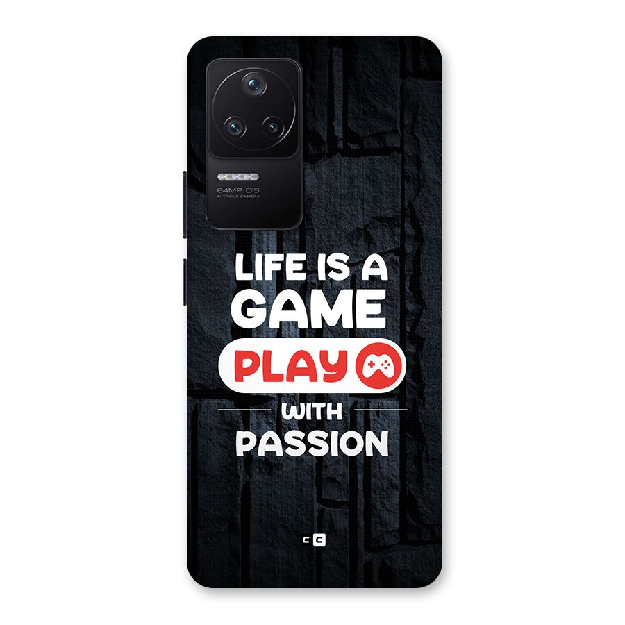 Play With Passion Back Case for Poco F4 5G