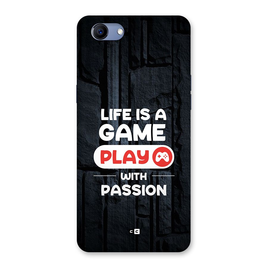 Play With Passion Back Case for Realme 1
