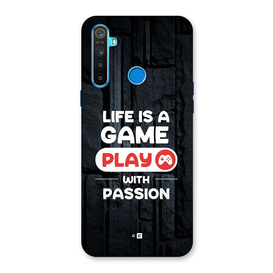 Play With Passion Back Case for Realme 5