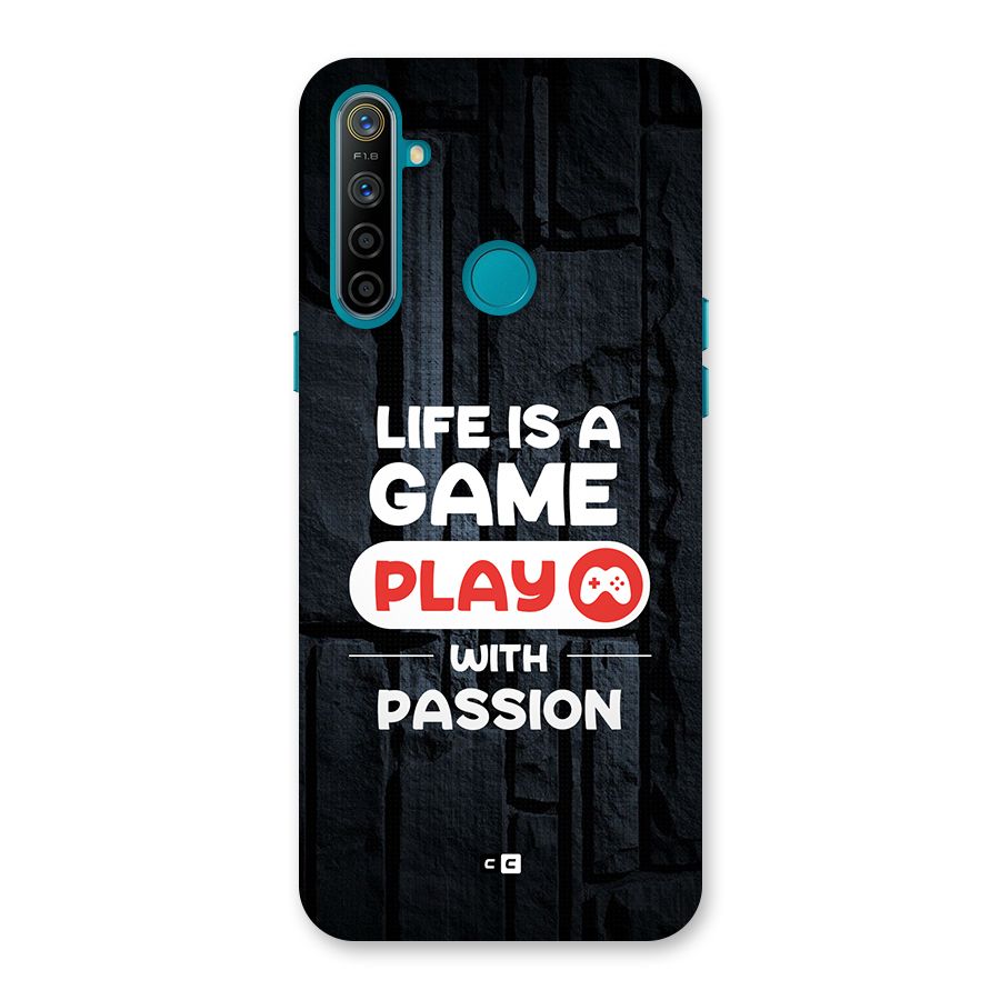 Play With Passion Back Case for Realme 5i