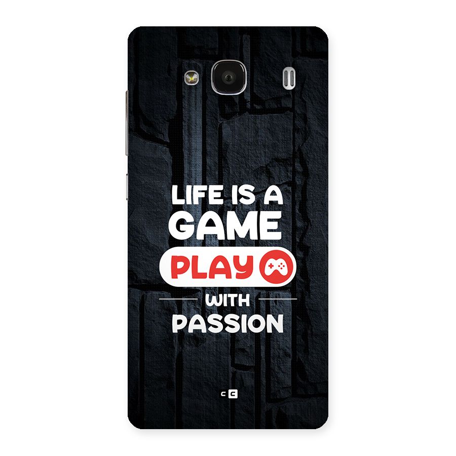 Play With Passion Back Case for Redmi 2