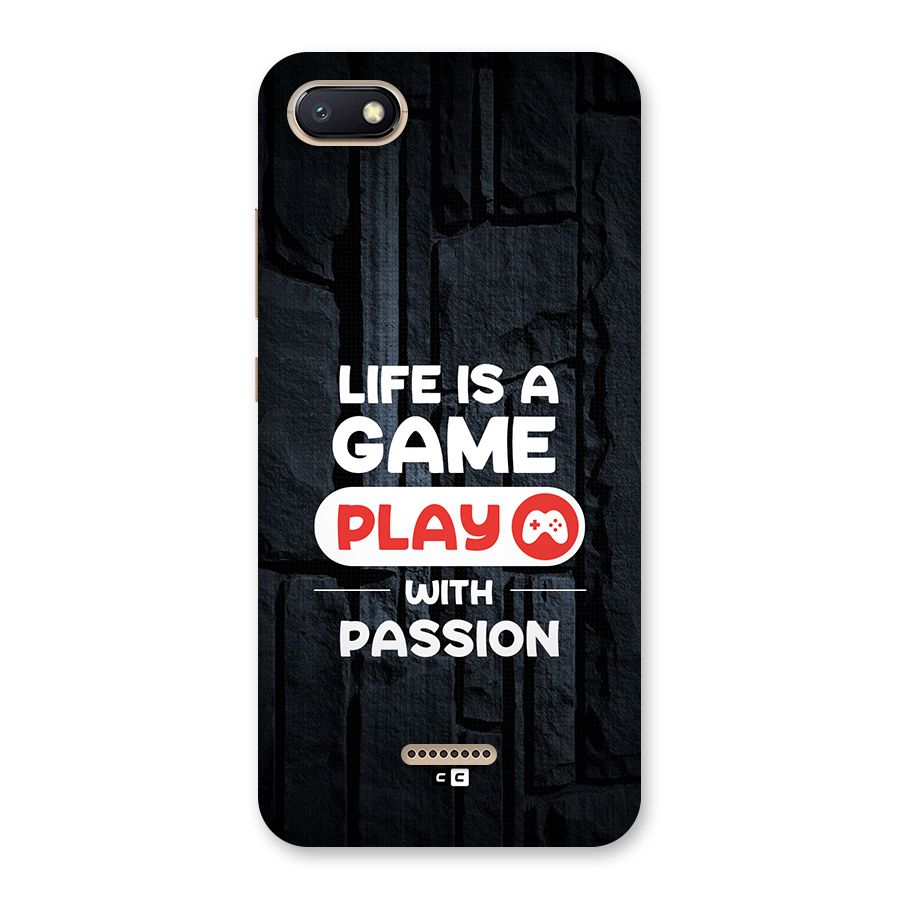 Play With Passion Back Case for Redmi 6A