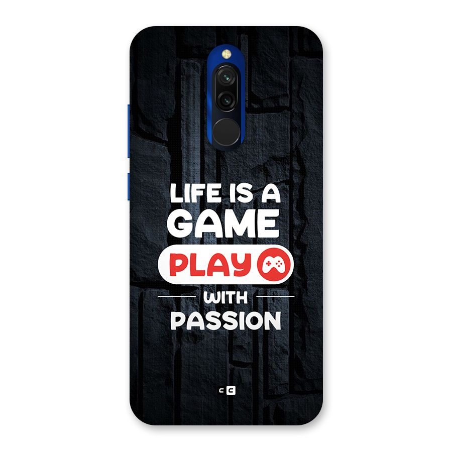 Play With Passion Back Case for Redmi 8