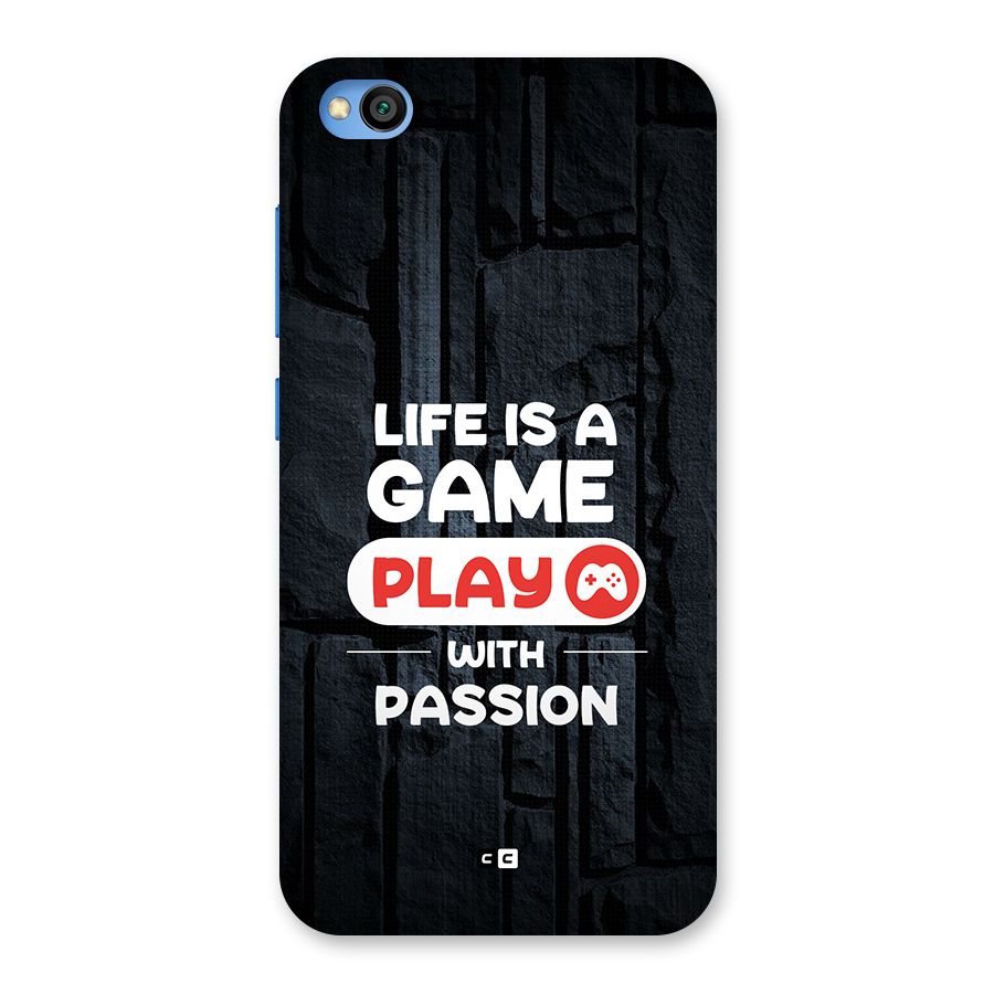 Play With Passion Back Case for Redmi Go