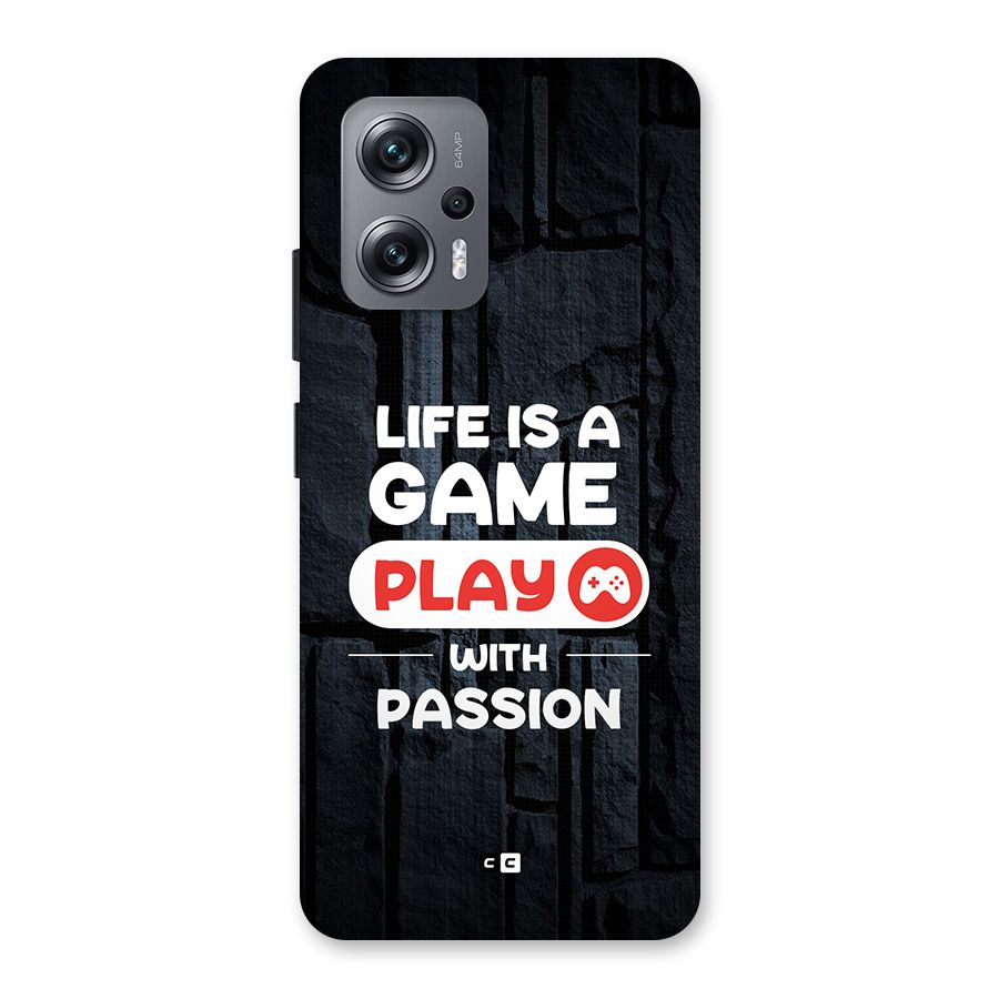 Play With Passion Back Case for Redmi K50i