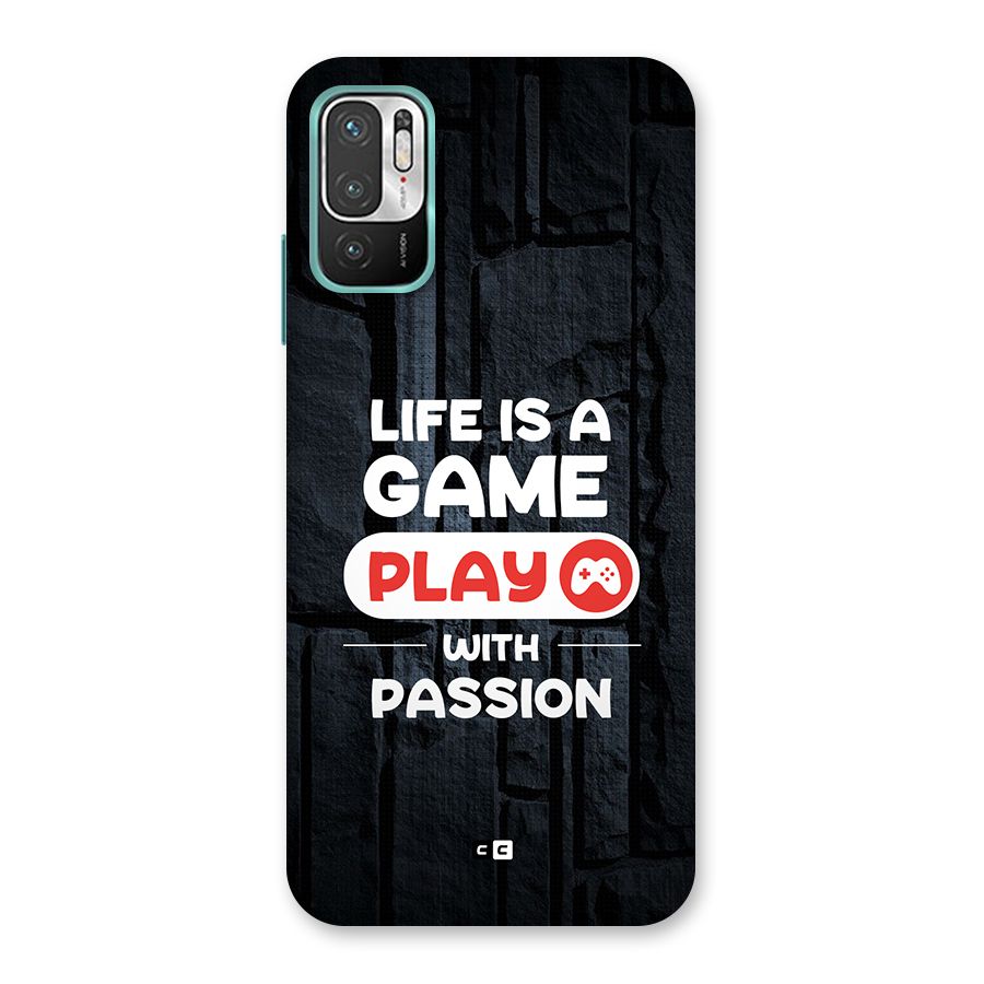 Play With Passion Back Case for Redmi Note 10T 5G