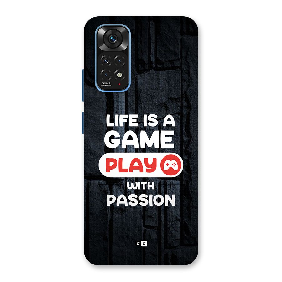 Play With Passion Back Case for Redmi Note 11S