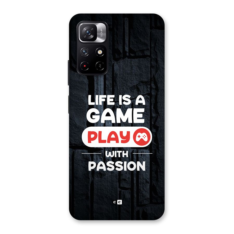 Play With Passion Back Case for Redmi Note 11T 5G