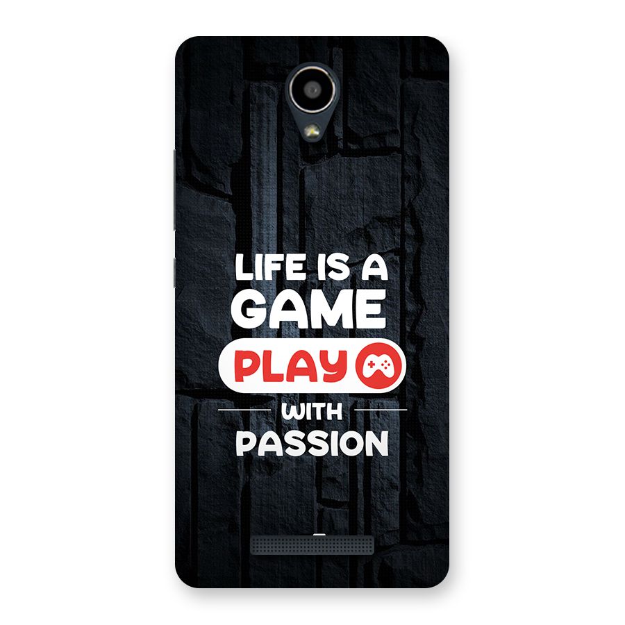 Play With Passion Back Case for Redmi Note 2