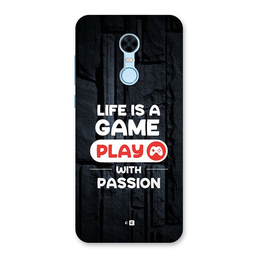 Play With Passion Back Case for Redmi Note 5