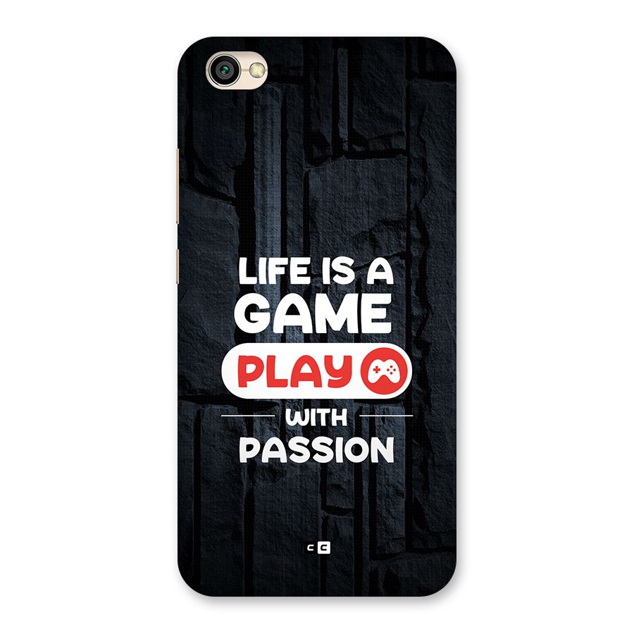 Play With Passion Back Case for Redmi Y1 Lite