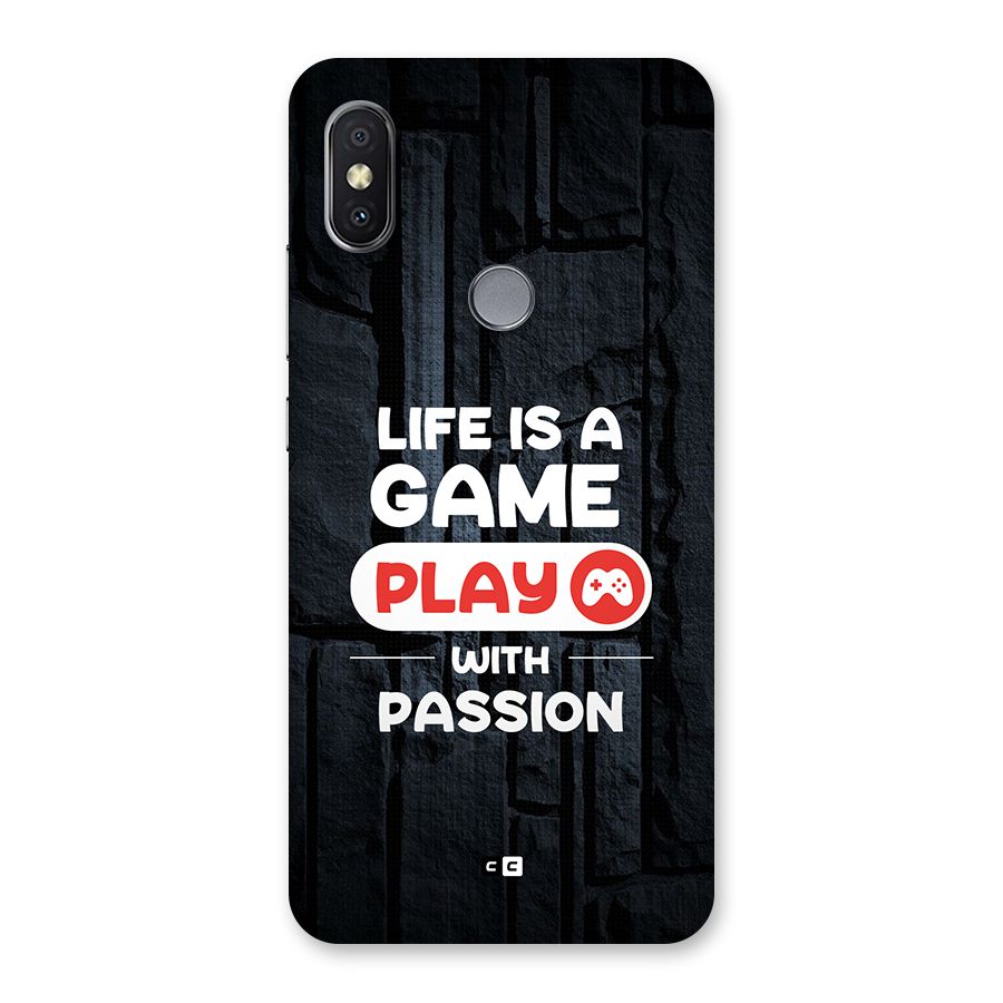 Play With Passion Back Case for Redmi Y2