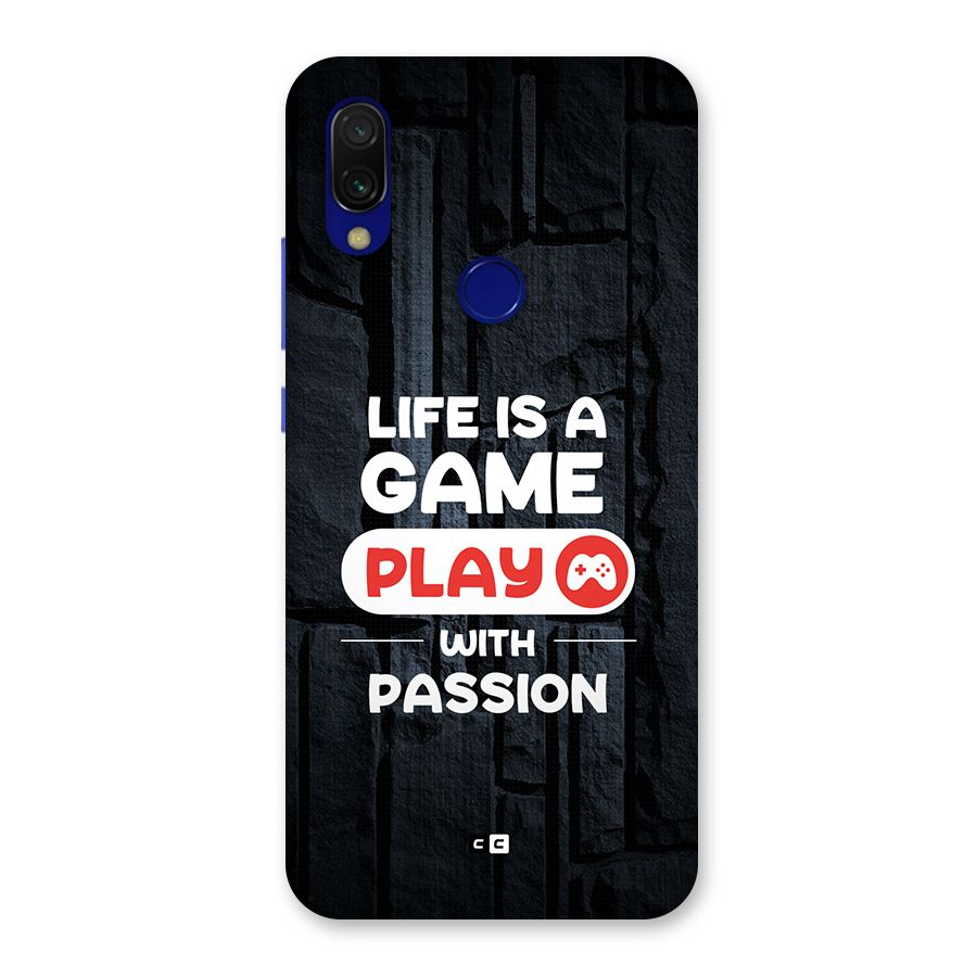 Play With Passion Back Case for Redmi Y3