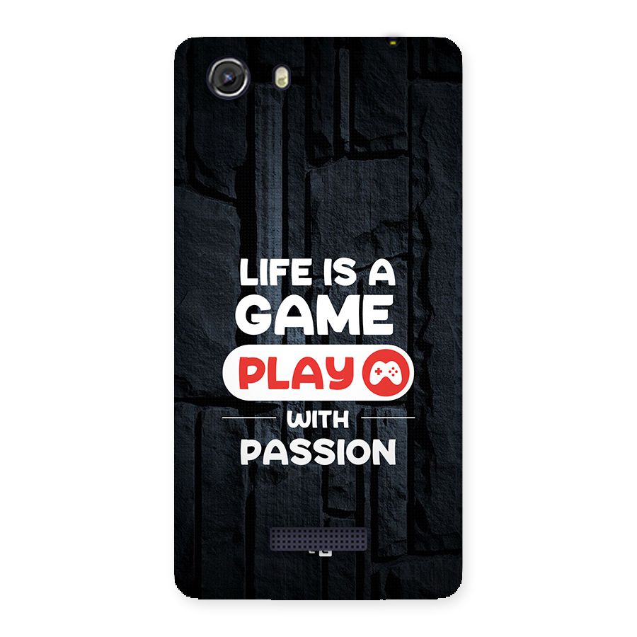 Play With Passion Back Case for Unite 3